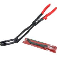 Neilsen Long Angled Hose Clamp Clip Car Van Fuel Coolant Pipe Spring Pliers