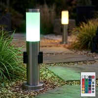 Set di 2 luci da esterno che cambiano colore, telecomando per lampade da giardino a LED RGB da giardino