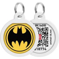 Pet ID Tag für Hund Katze mit QR Passport Global Suchsystem von verlorenen Haustieren Digital ID Hund Tag Wonder Woman 1