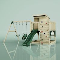 PolarPlay Tour de jeux Björn Vert 415 x 396 cm Balançoire bébé