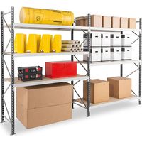 Rayonnage mi lourd 5 niveaux - Module de départ - 3000x3000x600mm - Charge 689kg/niveau - RAYML/5N/3060/D1