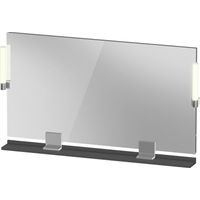 Duravit Sivida Spiegel, chrom, 1250x36x650mm, Aufsatzleuchte,