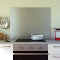 Cuisissimo – Crédence de cuisine inox 90 cm – Hauteur 70 cm – Fixation à vis ou à coller – Chants pliés soudés pour finition soignée