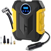 Pompe à pneu --- Compresseur d'air numérique pour voiture --- Gonfleur de pneu portable à pompe automatique avec lumière LED ---- 22 cylindres