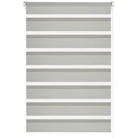 Gardinia EasyFix Doppelrollo grau 45 x 150 cm
