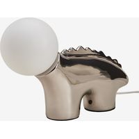 Lampe de table en céramique avec boule en verre Maloa Kids SKLUM Gris Chromé