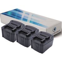 Lot de 3 batteries pour Metabo BS 14.4 LT Compact 6.02137.55 outil sans fil 3000mAh 14.4V