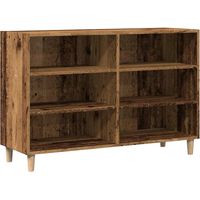 Maison La Vie - Buffet Salon Moderne - Meuble de rangement - vieux bois 103,5x35x70 cm bois d'ingénierie bu5355