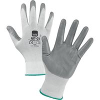 Neri Safety Arbeitshandschuhe aus Polyester/Nitril NBR NIT-01 Gr. 8 - Packung mit 12 Paaren