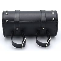 Sacoches Cavalières pour Motos,Sac à Outils en Cuir Moto,Universelle Sacoches Cavalières pour Moto,Cuir Noir Trousse Outils Moto,avec 2 Sangles De Fixation, s'adapte à La Plupart des Motos