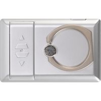 Briquet électrique avec anneau de téléphone, coupe-vent, rechargeable USB, sans flamme, argenté.