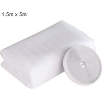 Litreve – Moustiquaire de fenêtre 150 x 500 cm maille nylon anti-insectes – Bande auto-adhésive – Installation facile et nettoyage rapide