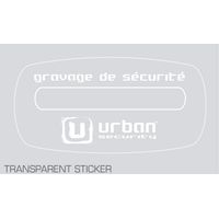 Sticker pour véhicule gravé - URBAN