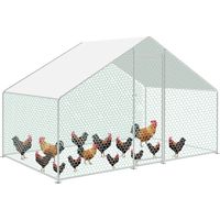 SWANEW Poulailler enclos extérieur poulailler poulailler parc pour animaux 3x2x2m poulailler