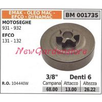 OLEOMAC Kettensägen-Kupplungsglocke Kettenrad EFCO 936 940 325' Zähne 7 50060033