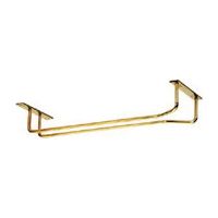 Support de verres à pied - 1 rangée - Matériau : Inox - Profondeur : 300 mm - Décor : Brossé - MB2
