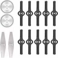 UlisemDéstockage Accessoires pour tondeuses à gazon Lames de désherbeur électrique Lames de scie Manche télescopique léger pour la coupe du gazon, l'entretien de l'allée et du jardin,LAOA