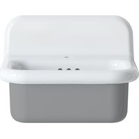 Lavabo rétro en céramique 50 cm - True Colors Lite - Petit format - Gris Clair