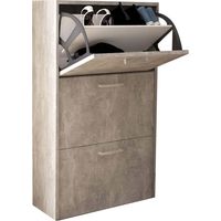 Ilenia 3 Dual -Compartable -Holztüren Schulen zu 3 Türen - Gray