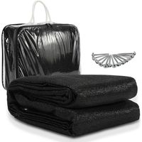 TolleTour Tapis de camping 250x500 cm HDPE PEHD Noir Séchant Rapide pour Camping Pluvieux