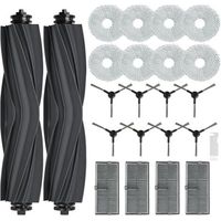 FENOPLASTICAFOREHILL Kit accessoires pour Dreame L10s Pro Ultra Heat/ L10s Ultra Gen 2, Pices pour Dreame L40 Ultra AE/ X30 Ultra/Mova E30 Ultra, 2 Brosse Principale, 8 Serpillere, 4 Filtres, 8 Brosse