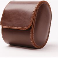 Coffret de rangement pour montre en cuir PU, boîte à montre luxe 1 emplacement, marron