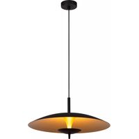 Suspension moderne noire intérieur doré Vulcan LED 9W Lucide