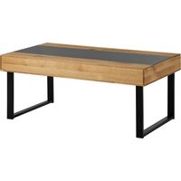 Couchtisch Wildeiche 120x65x45 natur geölt LINDAU 01