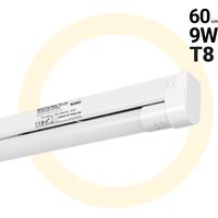 Kit LED-Röhrenhalterung + LED-Röhre T8 - 9W - 60cm