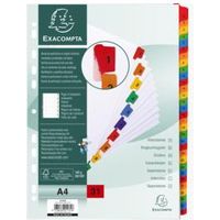 Exacompta 1131E divisore Cartone Bianco