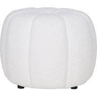 Paisley Pouf Ø48cm offwhite.