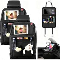 Organisateur de Siège Auto, Organiseur de Siège Arrière de Voiture, Protection de Dossier de Siège Auto pour Enfants avec Table Pliante et Pochette pour Tablette/téléphone Portable