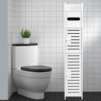 Porte-papier toilette, meuble de rangement pour petite salle de bain, meuble de rangement fin pour papier toilette, toilettes pour petite salle de bain