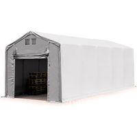 4x10m hangar TOOLPORT, PVC 850 N, H. 3m avec porte actionnée par traction