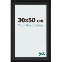 yd. - Cadre photo 30x50 - Noir Grain de Bois - MDF - Lazio