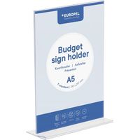 Présentoir de table Europel Budget T-standard A5 transparent - DTM PRIMERA
