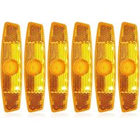 Juego de reflectores para bicicleta - 6 piezas Reflectores de rueda de bicicleta Seguridad - Reflector de rayos de advertencia