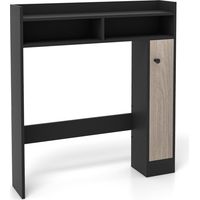 Meuble de toilette, meuble de salle de bain avec étagères réglables, support de toilette