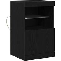 LED-Sideboard/Anrichte/Buffet Schwarz Eichen-Optik 41 x 37 x 67 cm LXWW983382