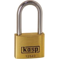 KASP K12540L40A1 LUCCHETTO IN OTTONE PREMIUM, 40X40 MM, ARCO LUNGO, A CHIAVE UNICA