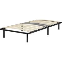 CAMA Sommier ergonomique à lattes avec zone lombaire renforcée 80X200 + pieds