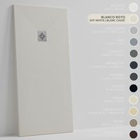 SOULHOME Duschwanne - Mineralguss & Gel Coat - Stein-Struktur - Rutschfest - Cremeweiß - 210x100- Extraflach 3cm - Inklusive Ablassventil - Standard