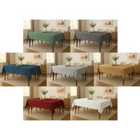 Tovaglia Cucina Soggiorno Antimacchia Idrorepellente Linen, misura140x360cmcoloreGrigio