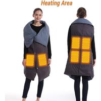 Warmer Blanket USB Electric Blanket Soft Fast Heating Shawl Blanket for Outdoors