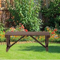 Sitzmöbel Stuhl wetterfest Tannenholz 98 cm OKMYHOME