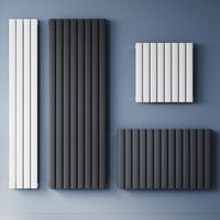 SONNI Design Heizkörper Flachheizkörper Paneelheizkörper Weiß Doppellagig 1800x542mm Vertikal