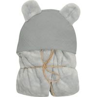 KOALA-MUSLIN-Decke mit Kapuze, 95x95