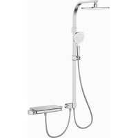 Primaster Duschsystem mit Thermostat & Druckumsteller Water Stream new chrom Komplettes Duschsystem