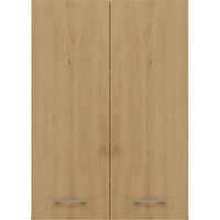 NELLIO - Wall mounted mirror cabinet - Bathroom wall cabinet - Dimensions 64x30x90 cm - Bathroom storage