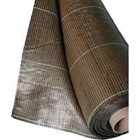 Toile de paillage tissée 130g/m² marron – Largeur 5,15m – Longueur 25m – Résistante aux UV – Couverture 128m²